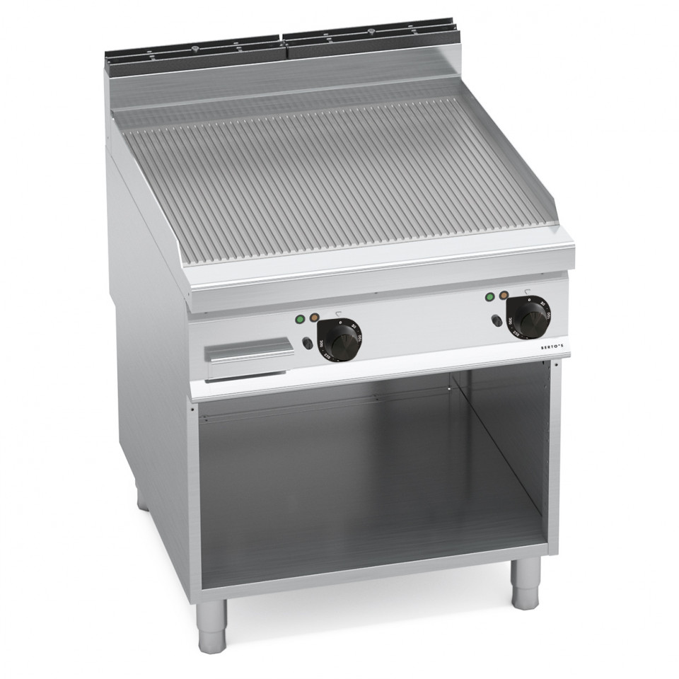 FRY TOP ELETTRICO - PIASTRA RIGATA