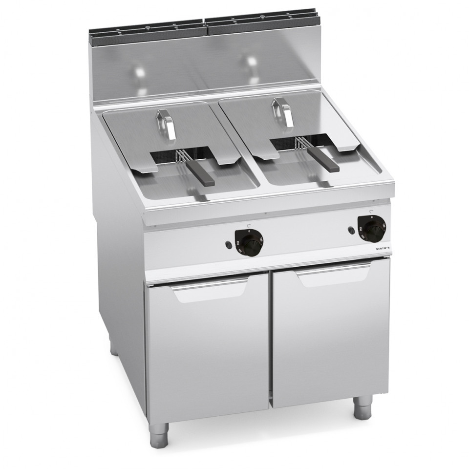 INDIRECT GAS FRYER WITH CABINET 18+18 L INDIRECT GAS FRYER WITH CABINET 18+18 L
