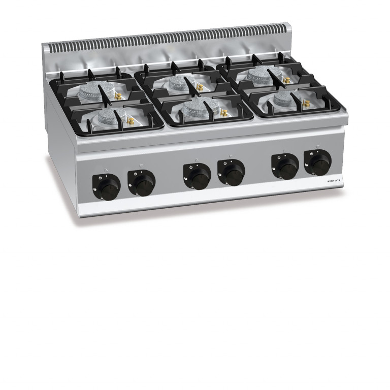 CUCINA A GAS 6 FUOCHI TOP