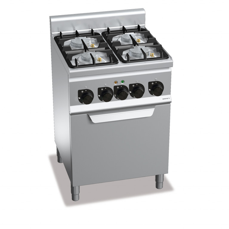 CUCINA A GAS 4 FUOCHI SU FORNO EL. 1/1