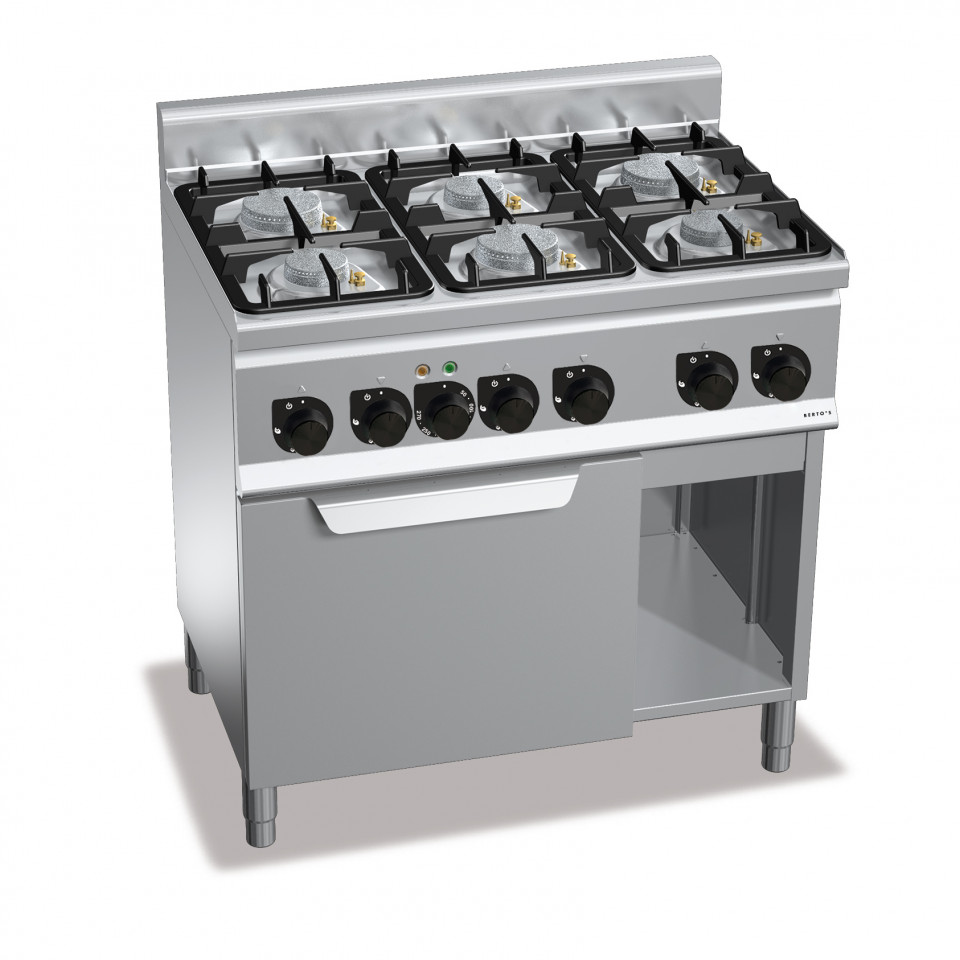 COCINA 6 FUEGOS CON HORNO ELÉCTRICO 1/1 COCINA 6 FUEGOS CON HORNO ELÉCTRICO 1/1