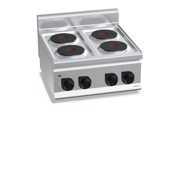 CUISINIÈRE ÉLECTRIQUE 4 PLAQUES RONDES À POSER