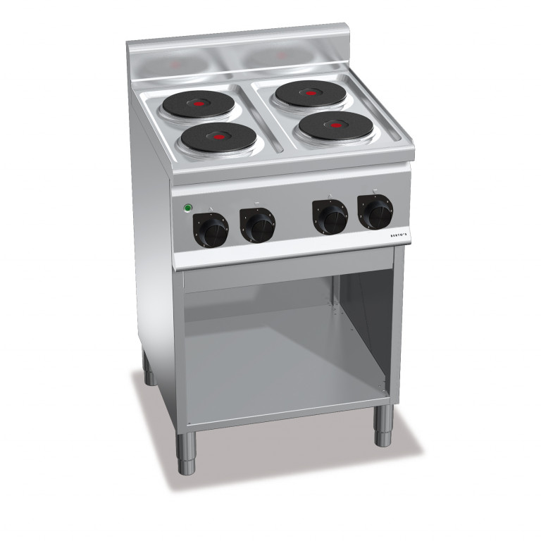 CUISINIÈRE ÉLECTRIQUE 4 PLAQUES RONDES SUR MEUBLE