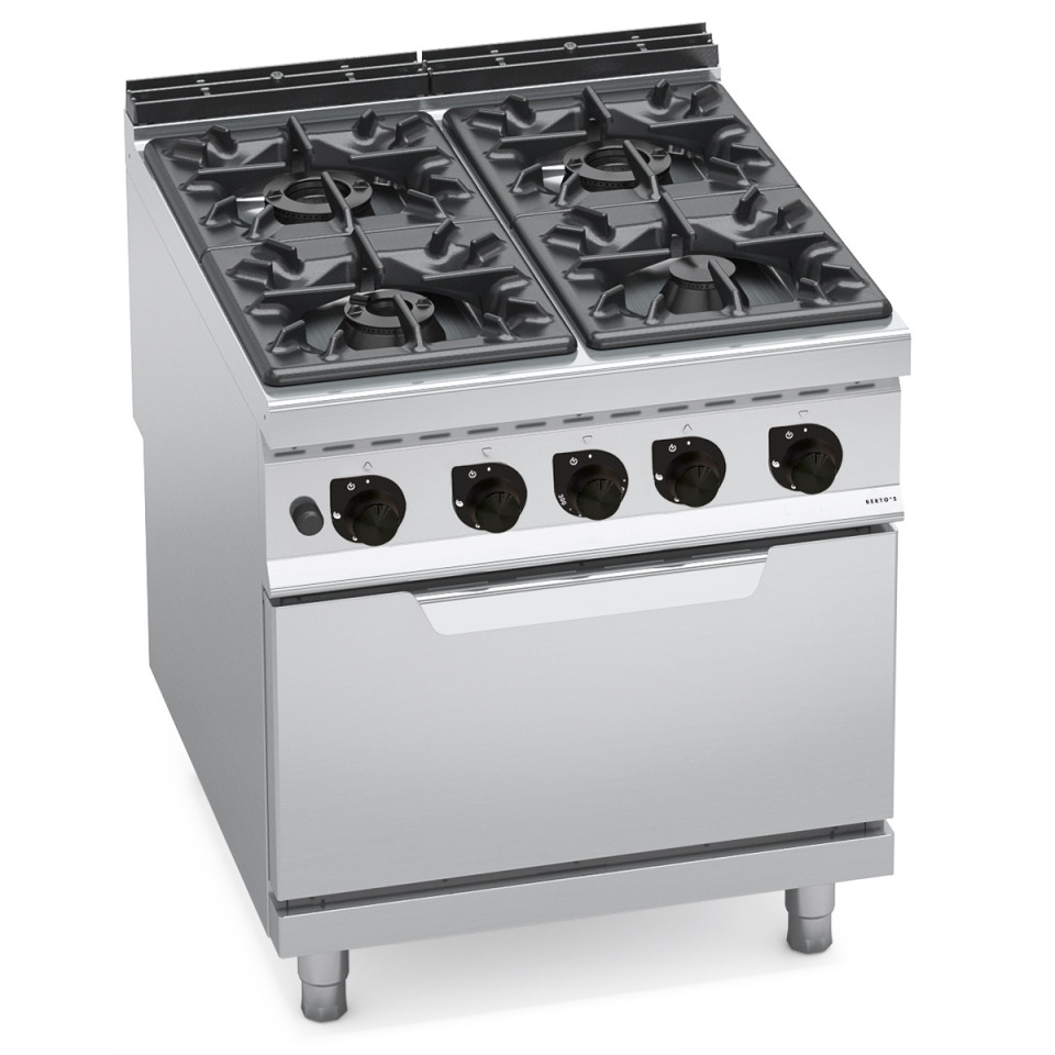 FOGÃO A GÁS 4 BOCAS EM FORNO A GÁS 2/1