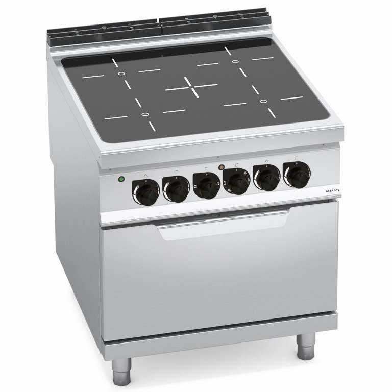4-ZONE INFRARED TOP + 2/1 ELECTRIC OVEN