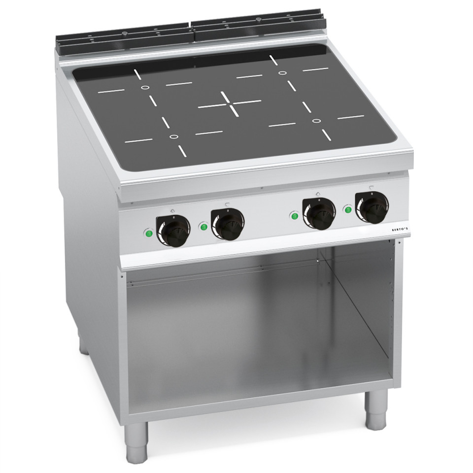 4-ZONE INDUCTION TOP ON CABINET