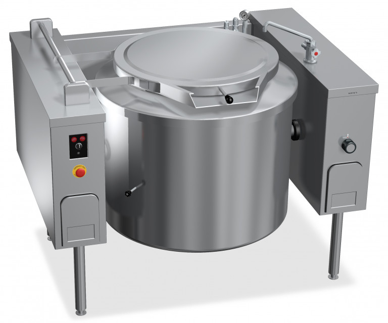 200 L TILTING BOILING PAN WITH INDIRECT STEAM HEATING