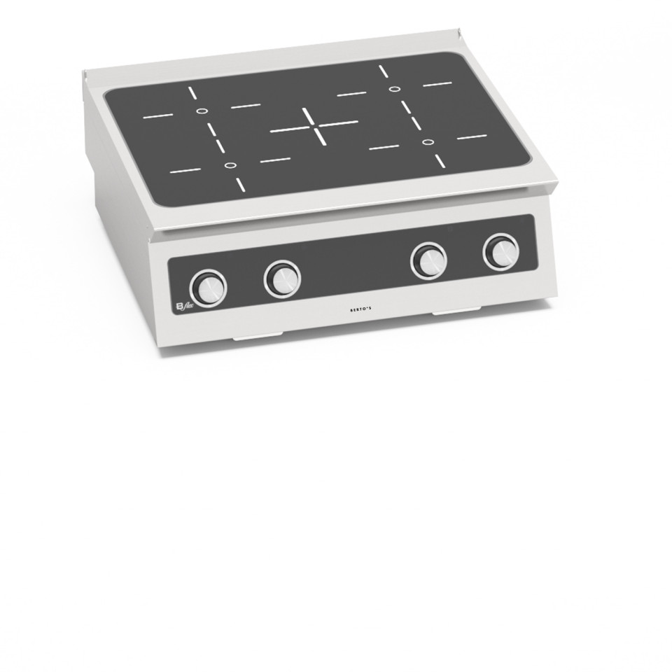 FOURNEAU &Agrave; INDUCTION 4 ZONES - COMMANDES ELECTRONIQUES BFLEX