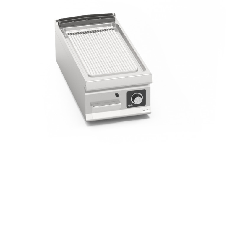 FRY TOP ELETTRICO - PIASTRA RIGATA IN ACCIAIO INOX - COMANDI BFLEX