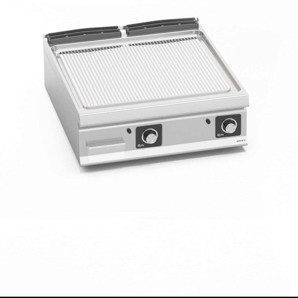 ELECTRIC GRIDDLE - GROOVED PLATE MADE OF STAINLESS STEEL - BFLEX CONTROLS