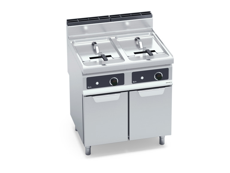 FRIGGITRICE A GAS 18+18 L - BRUCIATORI FUORI VASCA (COMANDI BFLEX)