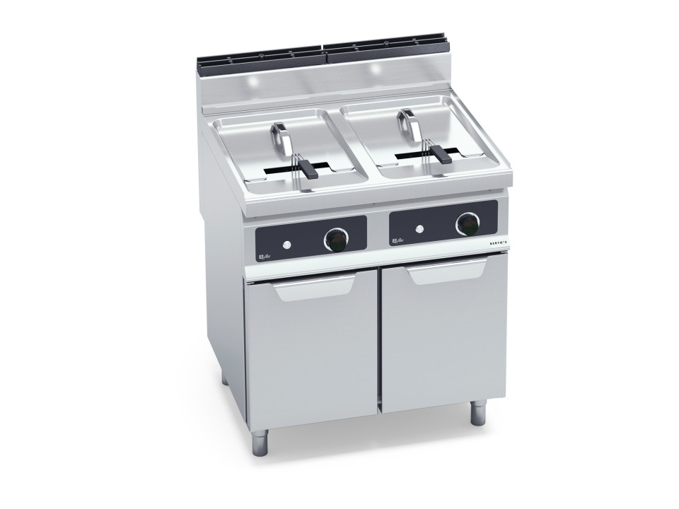 GAS-FRITEUSE - 18 + 18 L - INDIREKT BEHEIZUNG (BFLEX STEUERUNG VERSION)