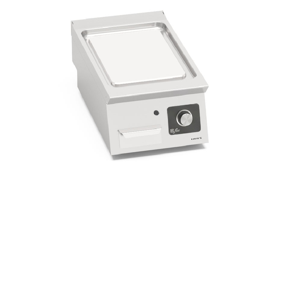 FRY TOP ELETTRICO - PIASTRA LISCIA IN ACCIAIO INOX - COMANDI BFLEX